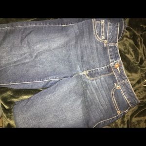 Dark wash skinny jeans